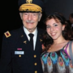 Colonel Strauss and his granddaughter, Jemma